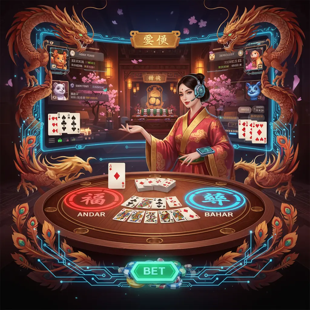 Live dealer andar bahar online - Rummy