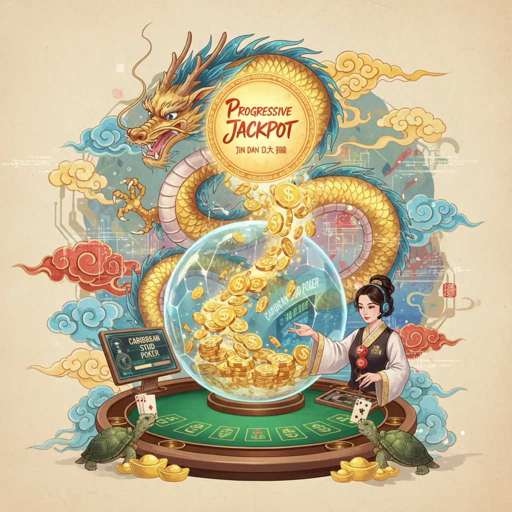 Caribbean stud live dealer games - Progressive