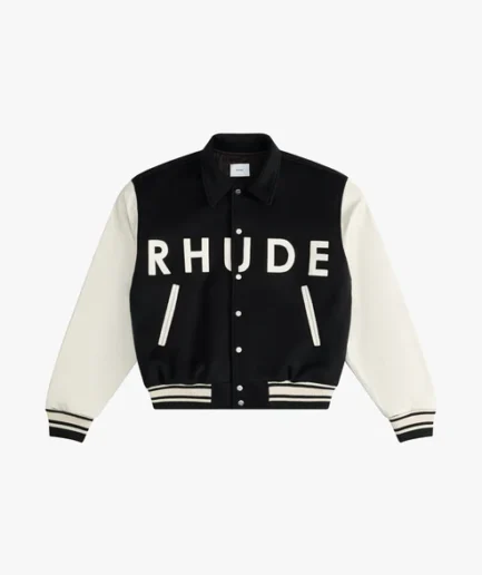 Rhude Collegiate Jacket Black/Cream