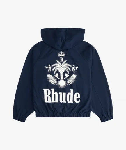 Rhude Palm Track Jacket Navy