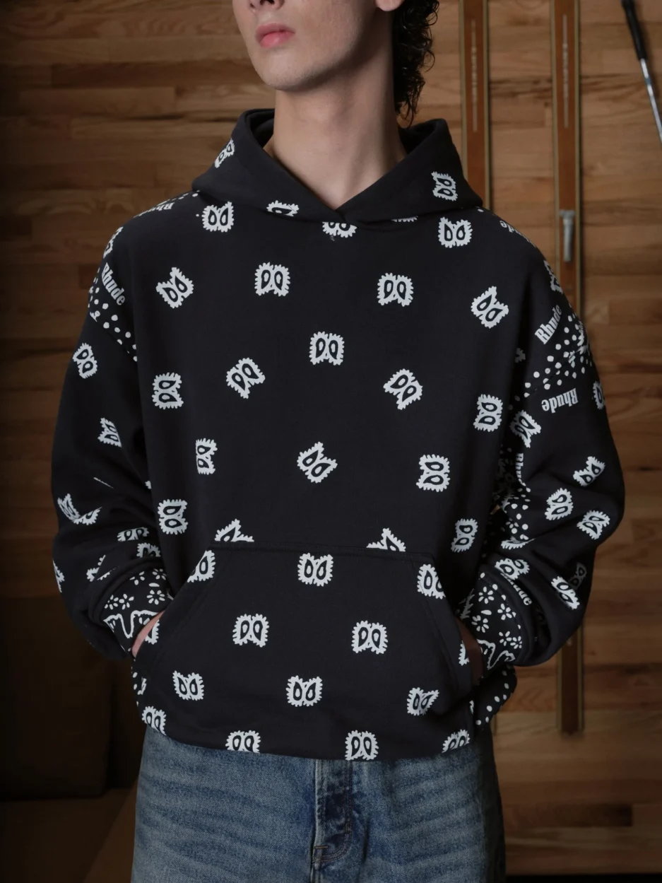 BANDANA PRINT RHUDE HOODIE